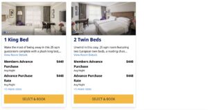 Hyatt Regency London - The Churchill: Example Cash Pricing.